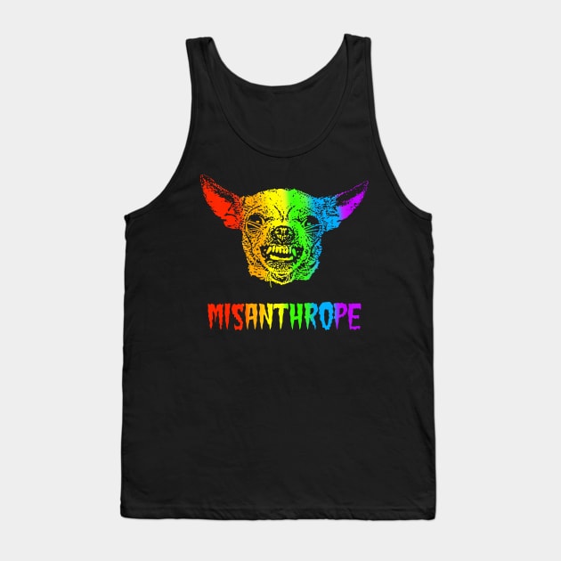 Rainbow Misanthrope Tank Top by childofthecorn